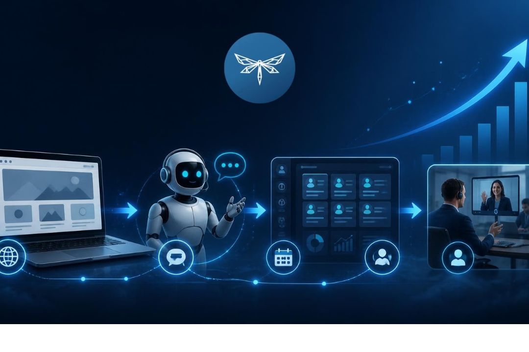 Sistema de captación con IA que conecta una web, un agente inteligente, un CRM y el seguimiento comercial